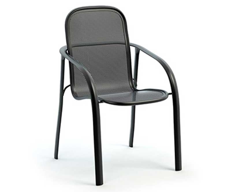 Florida Mesh (Aluminum) Dining Chair (Stackable) - Image 4